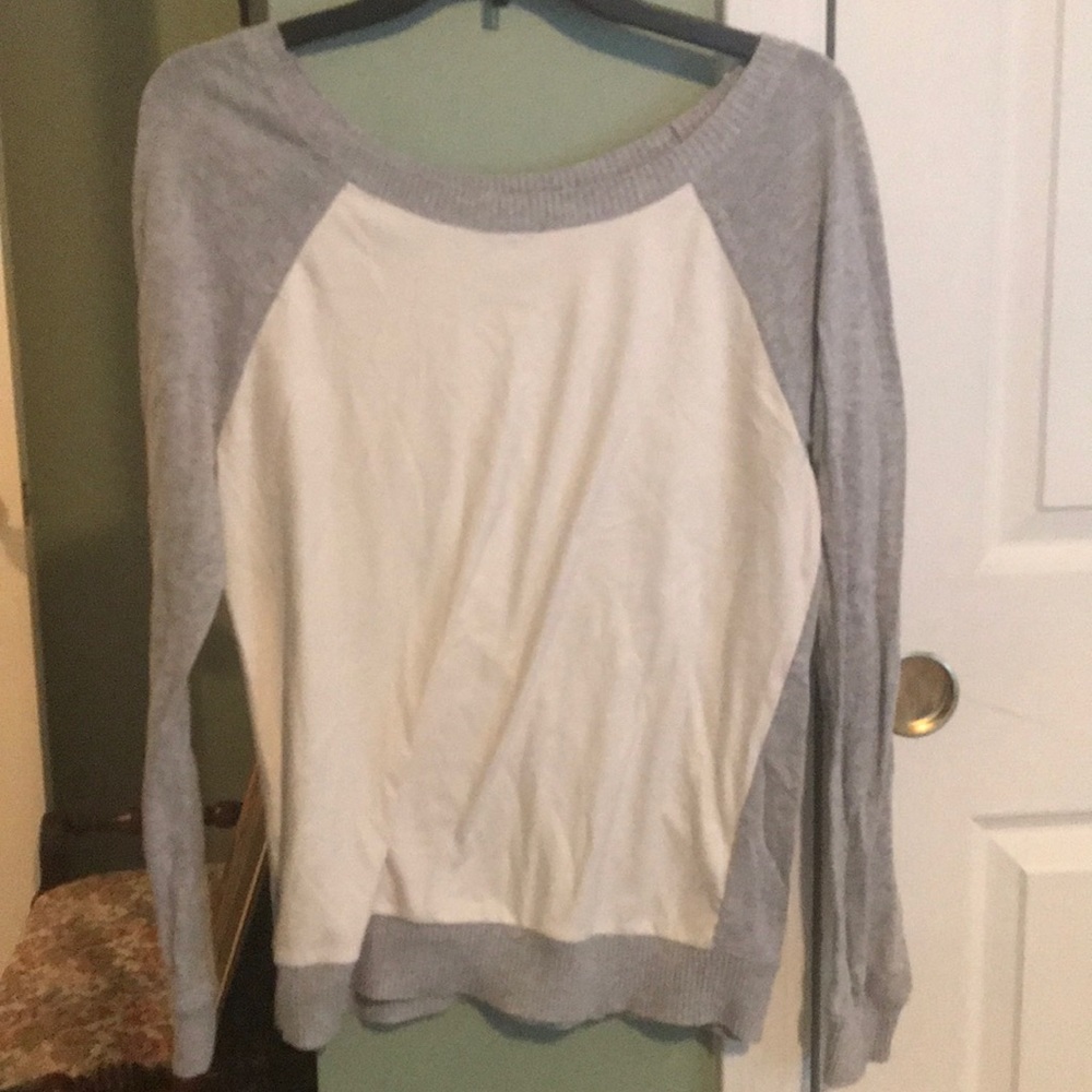 White/ grey top